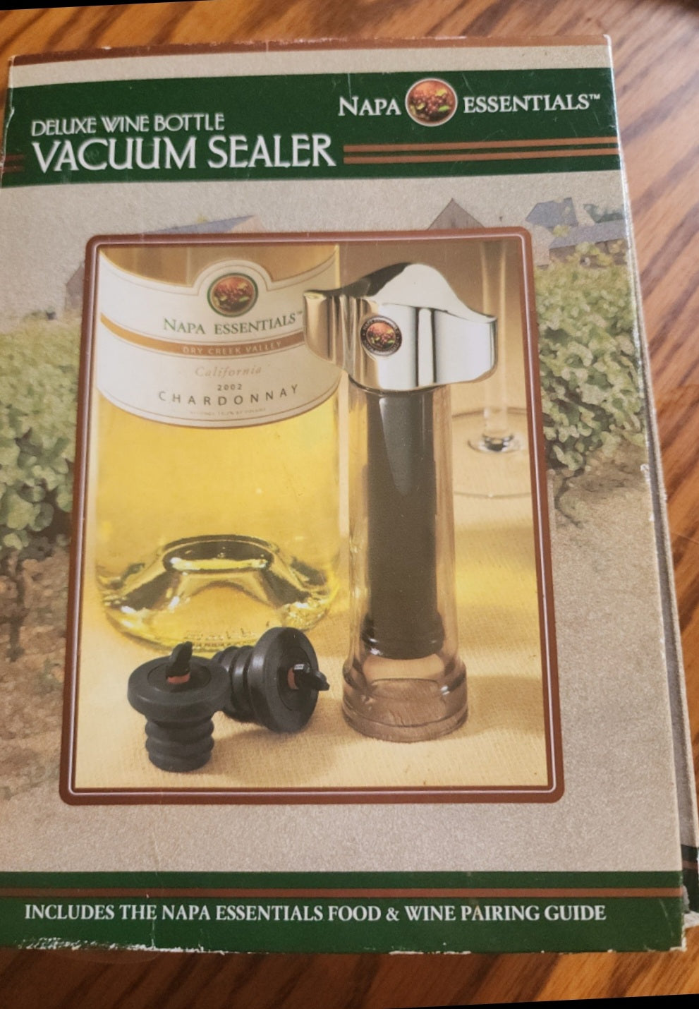 Napa Valley Deluxe Wine Bottle Vacuum Sealer